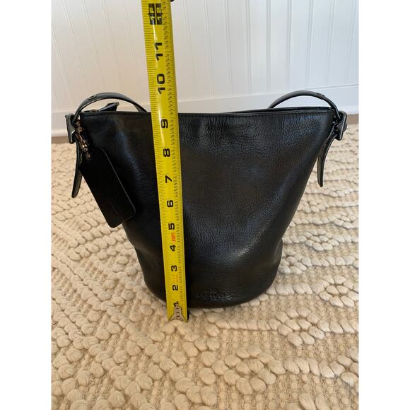 Coach Mini Bucket Black Leather Crossbody Shoulder Bag f1481 32281 - Picture 9 of 15